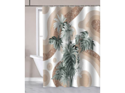 Aqualine Sprchový závěs 180x180cm, polyester, palma ZP016