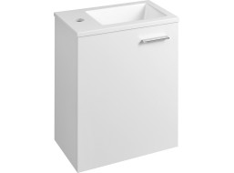 Aqualine ZOJA skříňka s umyvadlem z litého mramoru 40x22 cm, bílá 51049A-01