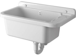 Aqualine Závěsná výlevka s odkládací plochou 60x34cm, plast, bílá PI5060