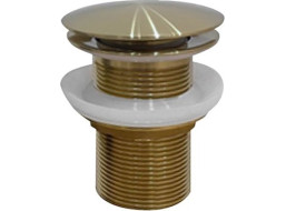 Sapho AURUM umyvadlová výpust 5/4“, click-clack, zlato mat ND-AU200