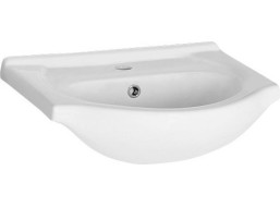 Aqualine SIMPLEX ECO keramické umyvadlo, nábytkové, 55x44 cm, bílá NDHF055