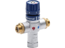 Sapho Termostatický směšovač, 1/2", 30-60 stupňů, zpětné klapky TMT12MPM