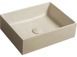 Sapho FORMIGO betonové umyvadlo na desku, 47, 5x36, 5cm, žlutá FG122