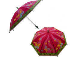 TEDDIES Deštník 66cm vystřelovací Motýl