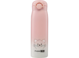 FreeON Termoska nerezová 480 ml - růžová