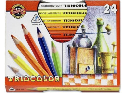 KOH-I-NOOR Trojhranné pastelky 3154 Triocolor silné 24 ks