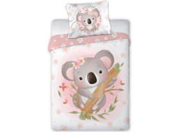 Dětské bavlněné povlečení do postýlky 135x100 cm CUDDLES - Koala