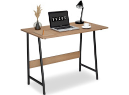 Loftový psací stůl SKAGEN - přírodní dub/černý