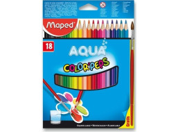 MAPED Trojhranné pastelky Aqua Color'Peps 18 ks + štětec