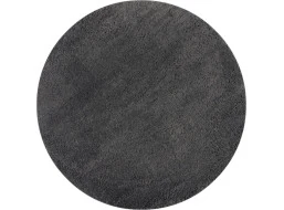 Kusový koberec Shaggy Teddy Charcoal kruh