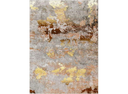 Kusový koberec Miro 51463.802 Abstraction grey / gold