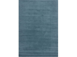 Kusový ručně tkaný koberec Tuscany Textured Wool Border Blue