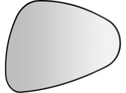 Sapho ELENA zrcadlo s LED podsvícením 20W, 68x96cm, černá mat 30574CI