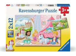 RAVENSBURGER Puzzle Královští kamarádi 2x12 dílků