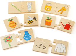 Bigjigs Toys Didaktické puzzle Co k sobě patří