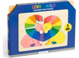 Mudpuppy Dřevěné puzzle Láska v divočině