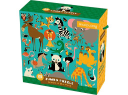 Mudpuppy Jumbo puzzle Zvířátka z celého světa 25 dílků