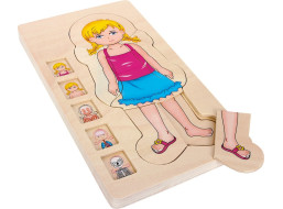 small foot Dřevěné puzzle anatomie