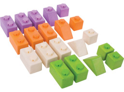 Bigjigs Baby Dřevěné Spojkostky Basic set