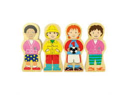 Bigjigs Toys Dřevěné puzzle národnosti