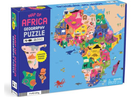 Mudpuppy Zeměpisné puzzle Mapa Afriky 70 dílků