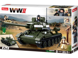 Sluban WWII M38-B0689 Sovětský tank T-34/85 2v1