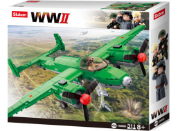 Sluban WWII M38-B0688 Sovětský bombardér Tupolev TU-2