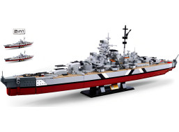 Sluban ModelBricks M38-B1102 Bitevní loď Bismarck 2v1