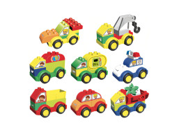L-W Toys Junior kostky Auta 62 ks