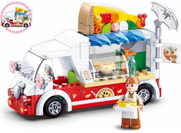Sluban Girls Dream M38-B0993D Pizza vůz
