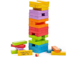 Bigjigs Toys Barevná Jenga