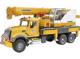 Bruder Nákladní auto MACK Granit jeřáb LIEBHERR