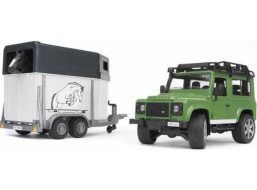 Bruder LAND ROVER s přepravníkem na koně