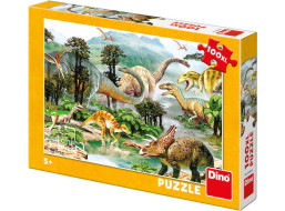 Dino Puzzle Život Dinosaurů 100 dílků