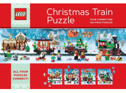 Chronicle Books Puzzle LEGO® Vánoční puzzle vlak 4x100 dílků