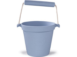 Bigjigs Toys Plážový kyblíček světle šedý