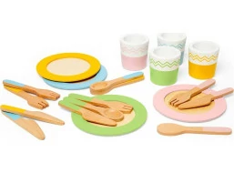 Bigjigs Toys Dřevěná servírovací sada