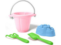 Green Toys Růžový set na písek