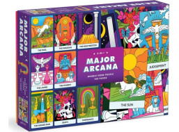 Galison Oboustranné puzzle Major Arcana 500 dílků