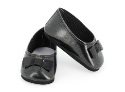 Petitcollin Balerínky s mašličkou černé (pro panenku 39-48 cm)