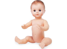 Petitcollin Koupací panenka 50 cm (hnědé oči)
