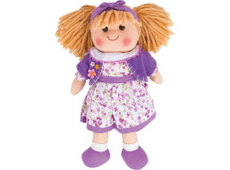 Bigjigs Toys Látková panenka Laura 34 cm