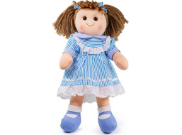 Bigjigs Toys Látková panenka Amelia 38 cm