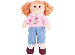 Bigjigs Toys Látková panenka Molly 38 cm