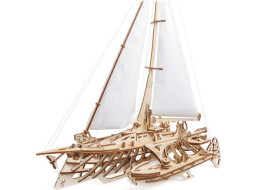Ugears 3D dřevěné mechanické puzzle Plachetnice Merihobus (trimarán)
