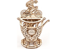 Ugears 3D dřevěné mechanické puzzle Samohybný cyklista