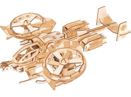 Woodcraft Dřevěné 3D puzzle RDA bitevní vrtulník