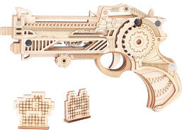 Woodcraft Dřevěné 3D puzzle Zbraň na gumičky Virbius