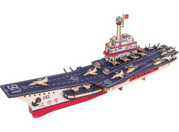Woodcraft Dřevěné 3D puzzle Letadlová loď Liaoning
