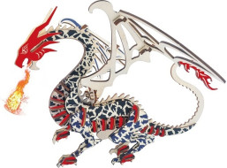 Woodcraft Dřevěné 3D puzzle Drak